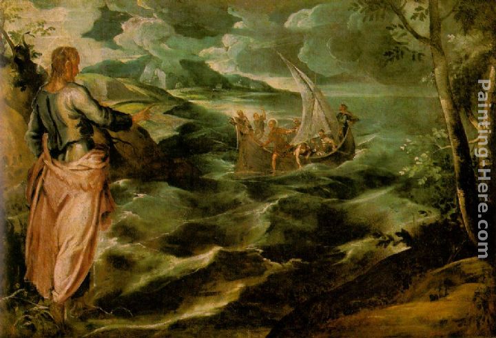 Christ at the Sea of Galilee painting - Jacopo Robusti Tintoretto Christ at the Sea of Galilee art painting